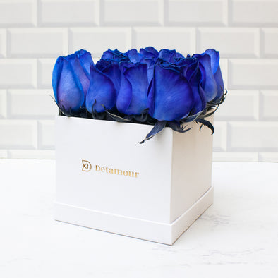 Petit box - Rosas azules