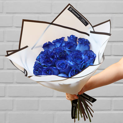 Ramo hand tied - 20 rosas azules